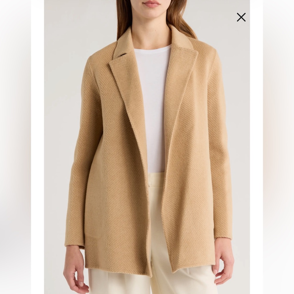 Sileena Chevron Wool Coat